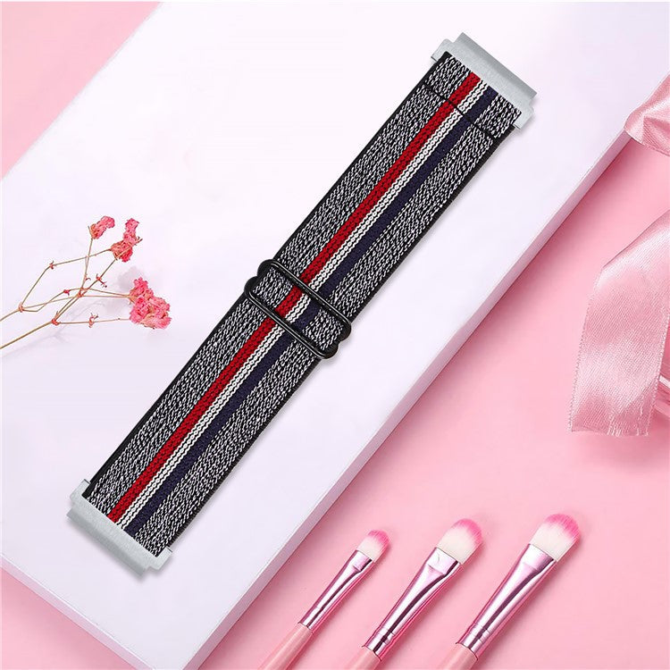 For Huawei Watch 4 Pro / Watch GT 3 / 2 46mm Nylon Watch Band 22mm Quick Release Replacement Elastic Watch Strap - 17#