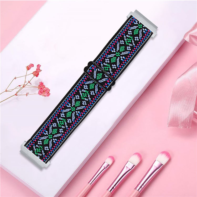 For Huawei Watch 4 Pro / Watch GT 3 / 2 46mm Nylon Watch Band 22mm Quick Release Replacement Elastic Watch Strap - 19#