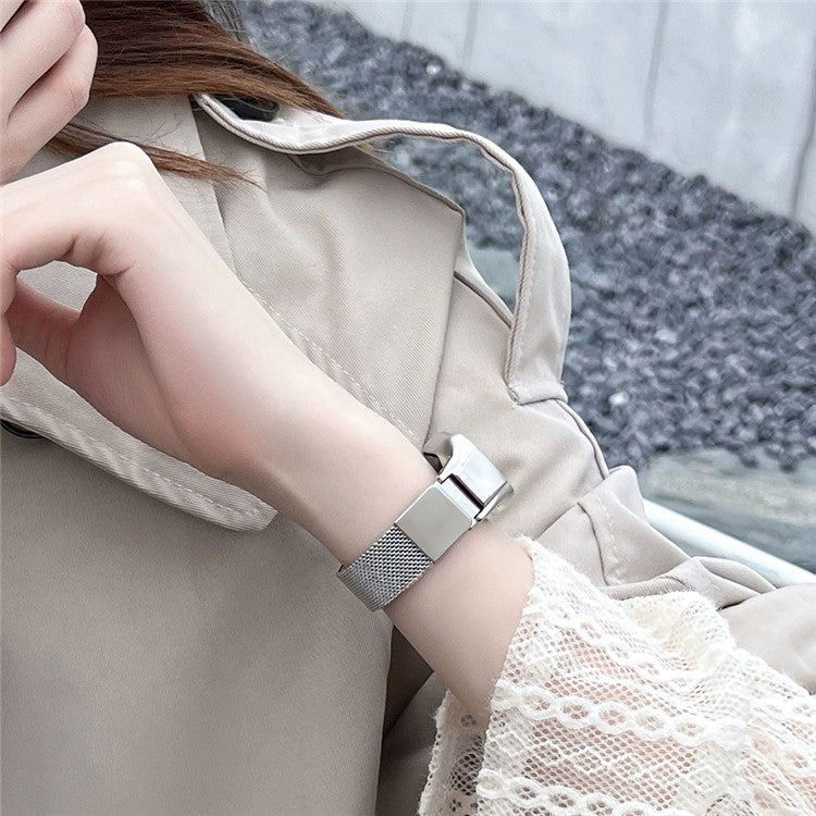 KALEBOL KLB-ML-001 For Xiaomi Smart Band 9 NFC / 9 / 8 NFC / 8 Milanese Watch Strap Stainless Steel Band - Rose Gold
