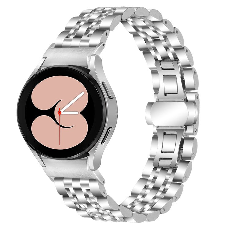 For Samsung Galaxy Watch6 / Watch6 Classic Stainless Steel Wrist Band Smart Watch Strap - Silver
