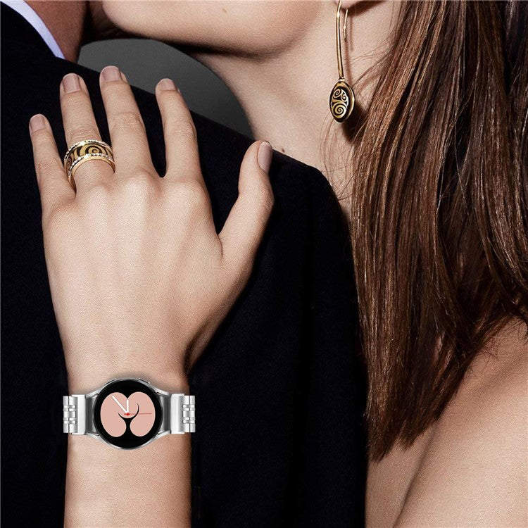 For Samsung Galaxy Watch6 / Watch6 Classic Stainless Steel Wrist Band Smart Watch Strap - Silver