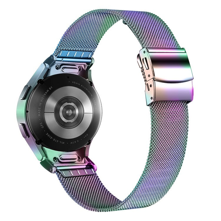 For Samsung Galaxy Watch6 / Watch6 Classic Wrist Band Milanese 316L Stainless Steel Watch Strap - Colorful