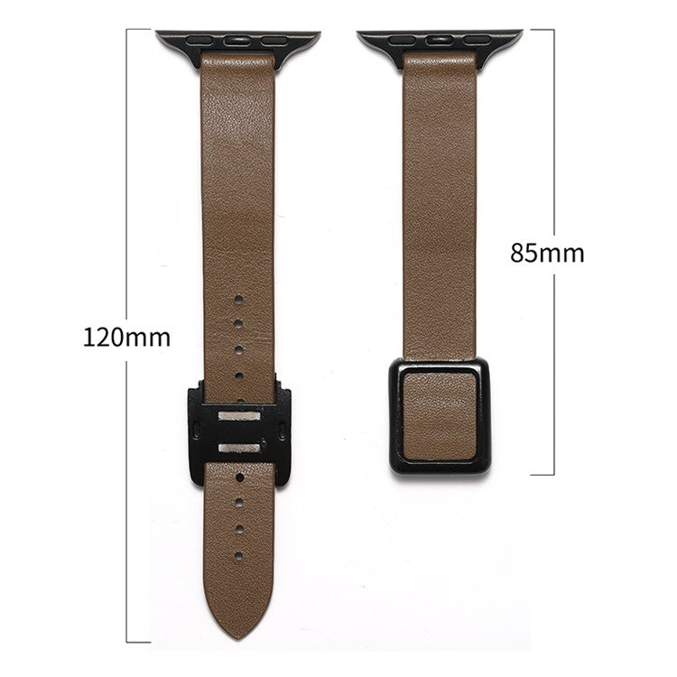 For Apple Watch Series 10 46mm / Ultra 2 Ultra 49mm / Series 9 8 7 45mm / 6 5 4 SE (2023) SE (2022) SE 44mm / 3 2 1 42mm Replacement Wrist Band - Apricot