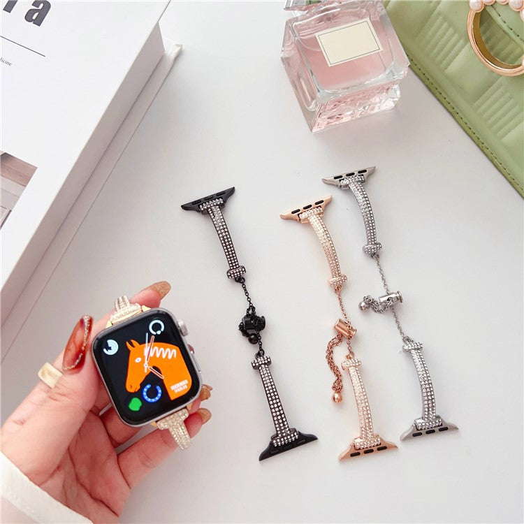 Watch Strap for Apple Watch Series 10 42mm / 9 8 7 41mm / SE (2023) SE (2022) SE 6 5 4 40mm / 3 2 1 38mm Watch Band Bracelet Strap - Gold