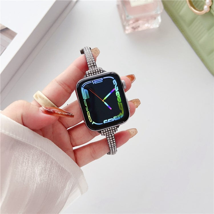 Watch Strap for Apple Watch Series 10 42mm / 9 8 7 41mm / SE (2023) SE (2022) SE 6 5 4 40mm / 3 2 1 38mm Watch Band Bracelet Strap - Black