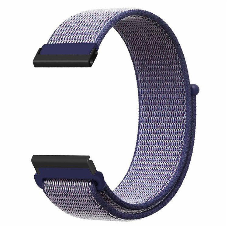 For Suunto Spartan Sport Wrist HR Baro / Suunto 7 Strap 24mm Nylon Sport Loop Watch Bands - Midnight Blue