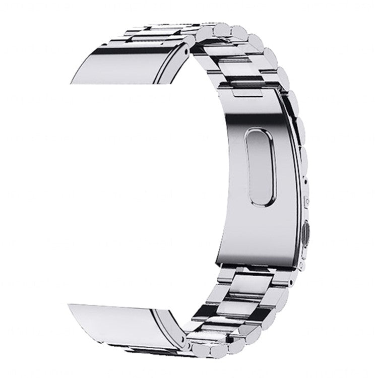 For Xiaomi Redmi Watch 2 / Watch 2 Lite Watch Band 3-beads Solid Metal Strap Replacement - Silver