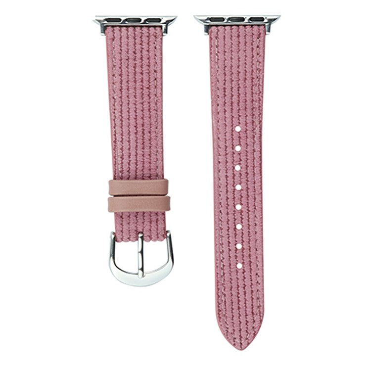 Watch Band for Apple Watch Series 10 42mm / 9 8 7 41mm / SE (2023) SE (2022) SE 6 5 4 40mm / 3 2 1 38mm Watch Strap PU Leather Watchband - Pink Purple