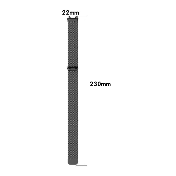 For Huami Amazfit Active Edge A2212 Replacement Band Magnetic Metal Milanese Watch Strap - Rose Gold