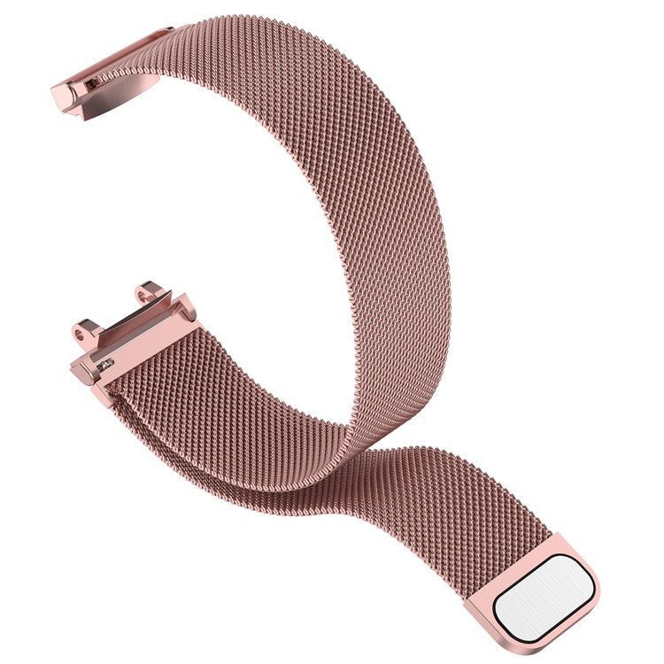 For Huami Amazfit Active Edge A2212 Replacement Band Magnetic Metal Milanese Watch Strap - Rose Pink