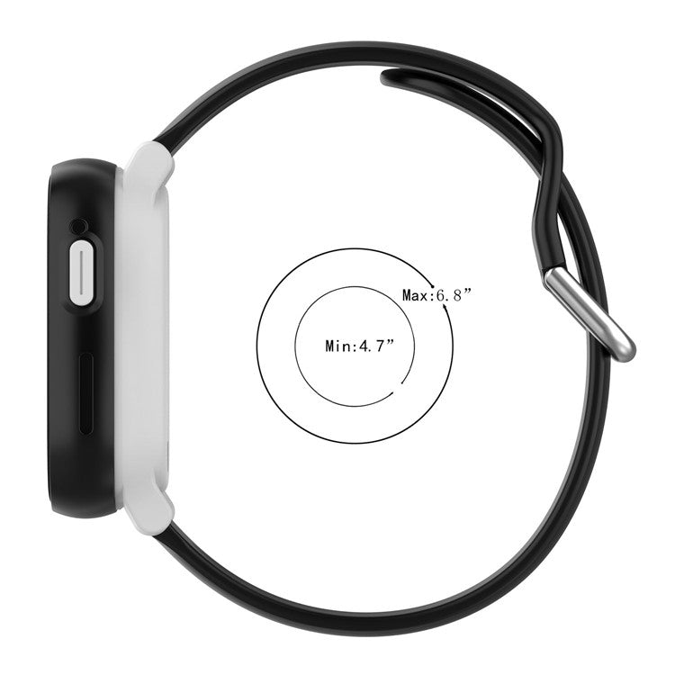 For Xplora X6 Play Silicone Sport Bands 20mm Replacement Watch Strap with Silver Buckle, Size: S - Midnight Blue