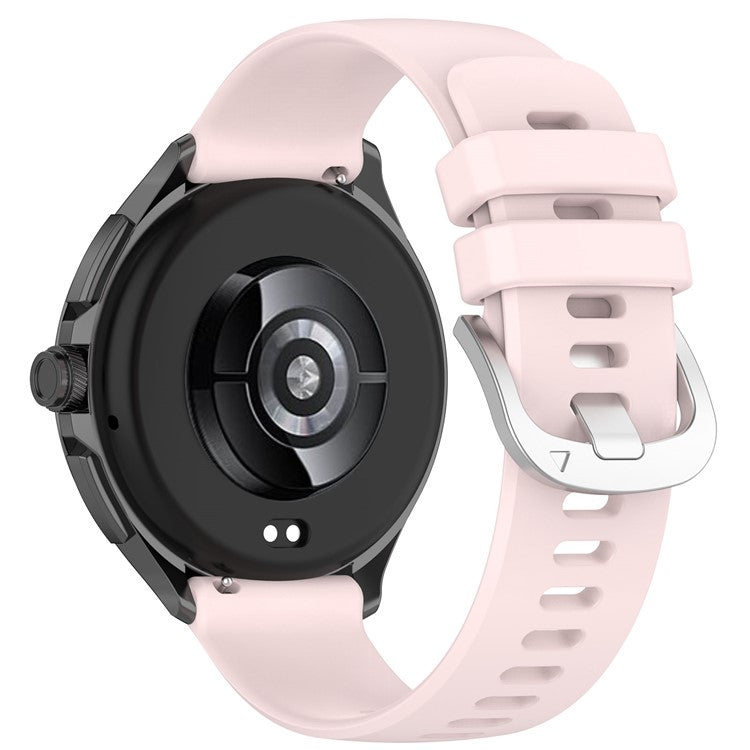 For Xiaomi Watch S3 / Huawei Watch 2 Pro / Honor Watch 4 Pro Watch Band 22mm Silicone Watch Strap - Light Pink