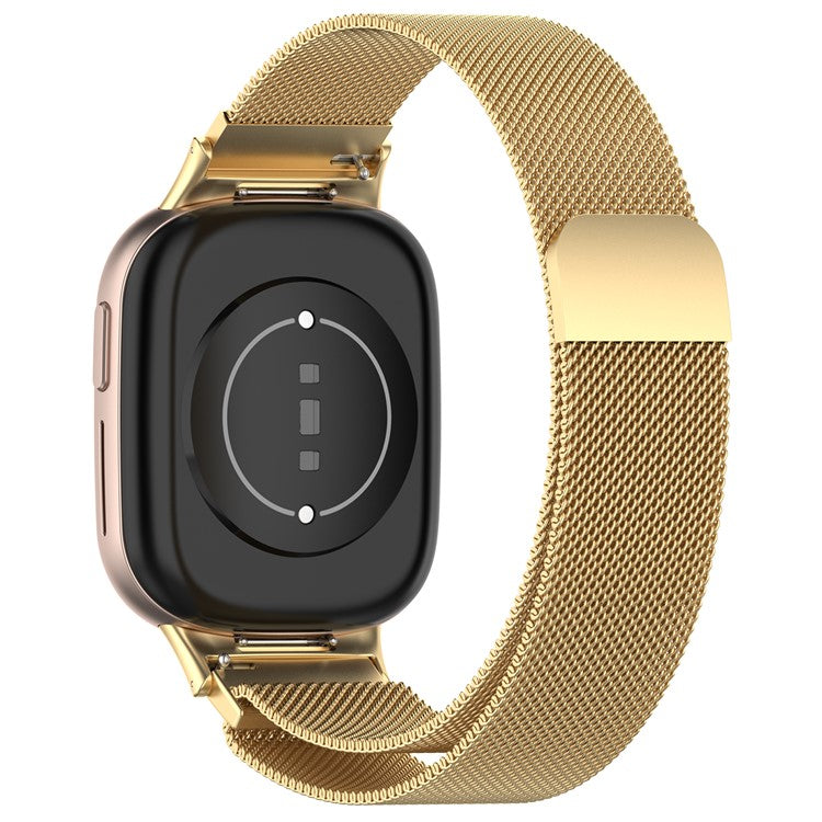 For Honor Watch 4 TMA-L19 Metal Replacement Band Magnetic Milanese Mesh Watch Strap - Gold