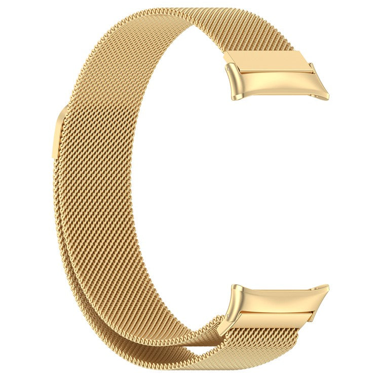 For Honor Watch 4 TMA-L19 Metal Replacement Band Magnetic Milanese Mesh Watch Strap - Gold