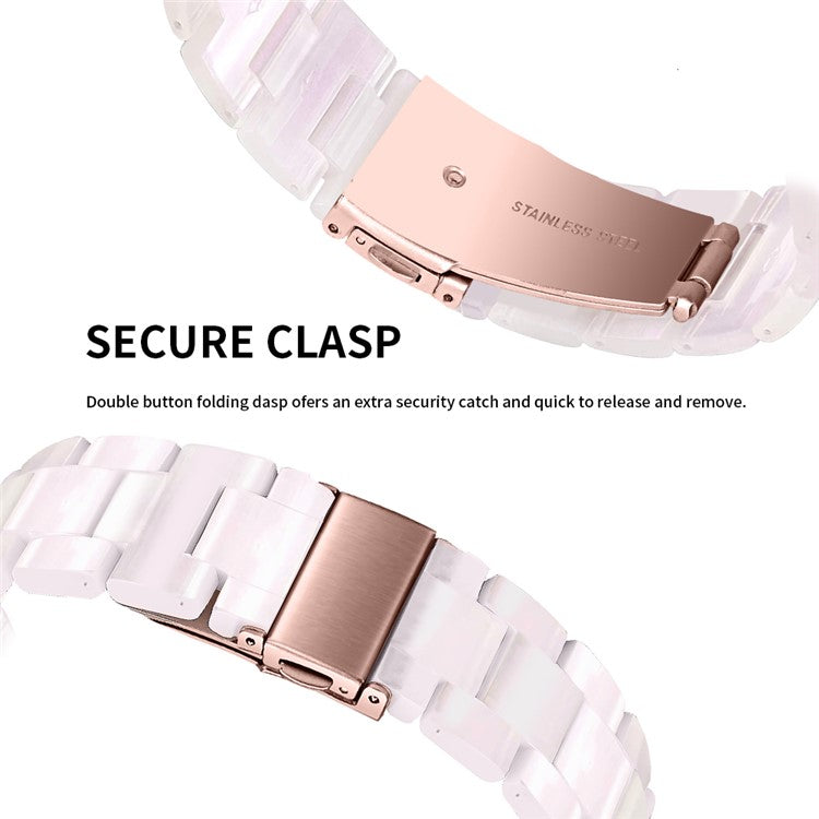 For Misfit Vapor Resin Watch Strap Replacement Waterproof Watch Band - Light Pink