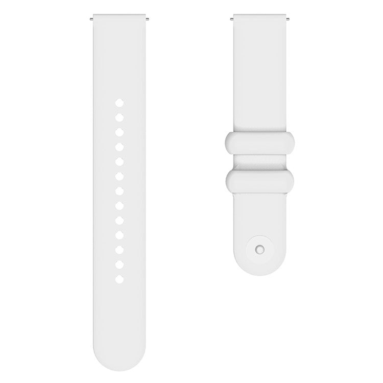 For Garmin Venu 3S / Forerunner 265S Watch Strap 18mm Silicone Replacement Watch Bands - White