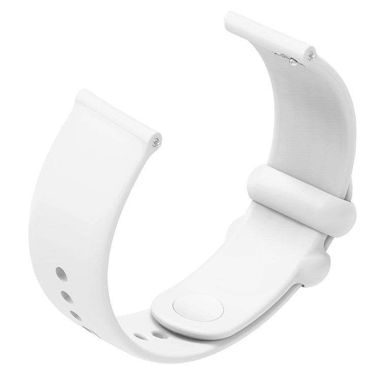 For Garmin Venu 3S / Forerunner 265S Watch Strap 18mm Silicone Replacement Watch Bands - White