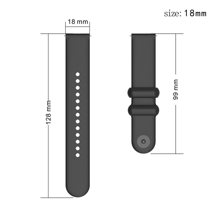 For Garmin Venu 3S / Forerunner 265S Watch Strap 18mm Silicone Replacement Watch Bands - White