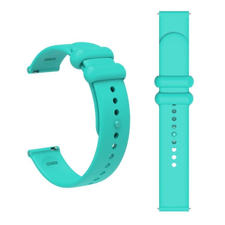 For Samsung Gear S3 / Huami Amazfit Pace Sport Band 22mm Waterproof Silicone Strap - Mint Green