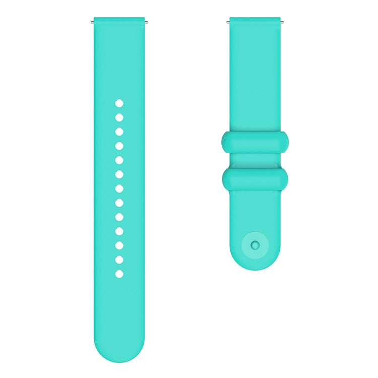 For Samsung Gear S3 / Huami Amazfit Pace Sport Band 22mm Waterproof Silicone Strap - Mint Green