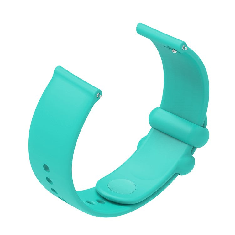 For Samsung Gear S3 / Huami Amazfit Pace Sport Band 22mm Waterproof Silicone Strap - Mint Green