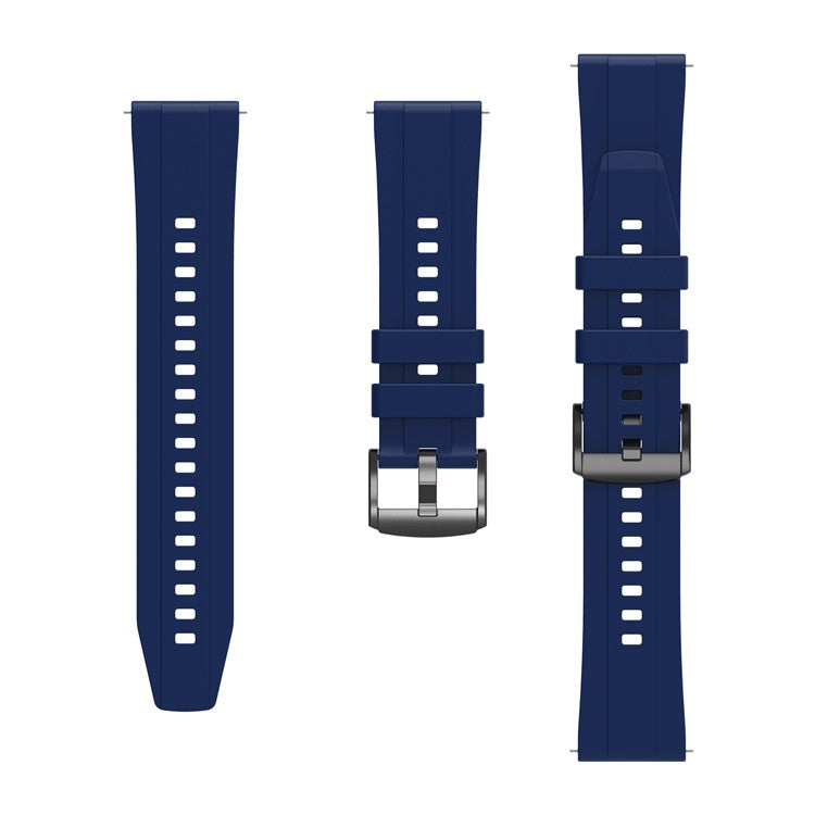 For Huawei Watch GT 4 46mm Smart Watch Band 22mm Silicone Strap Replacement - Navy Blue
