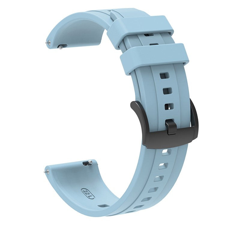 For Huawei Watch GT 4 46mm Smart Watch Band 22mm Silicone Strap Replacement - Baby Blue