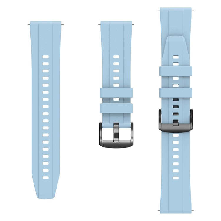 For Huawei Watch GT 4 46mm Smart Watch Band 22mm Silicone Strap Replacement - Baby Blue