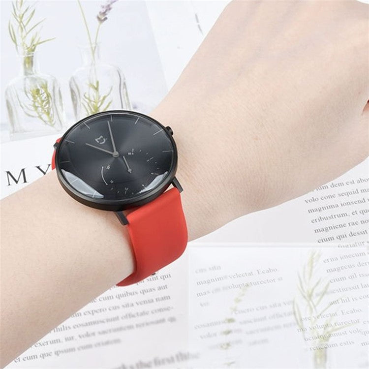 KALEBOL KLB-DKGJ-001 For Samsung Galaxy Watch6 Classic 47mm 43mm Watch Band 20mm Silicone Strap - Pink