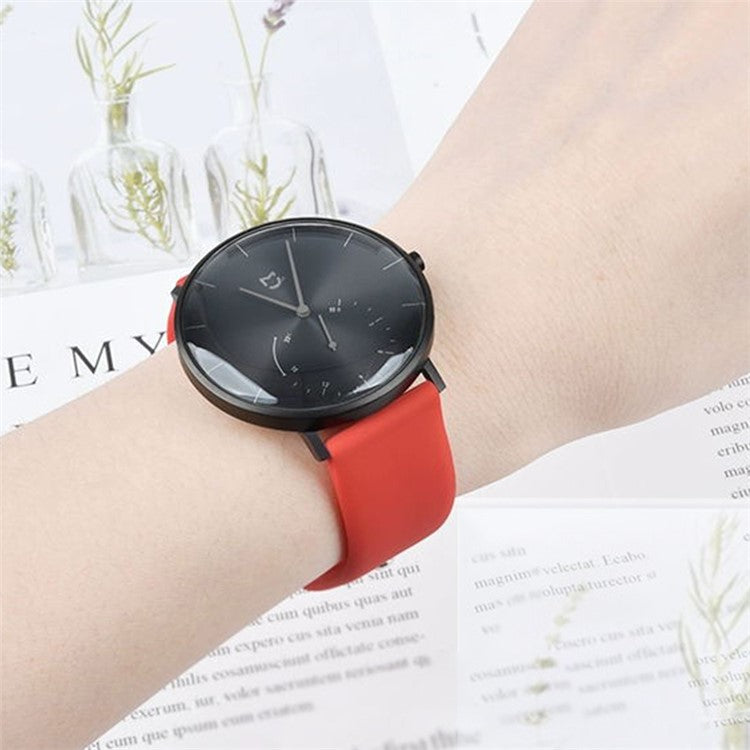 KALEBOL KLB-DKGJ-001 For Huawei Watch GT 4 41mm / Garmin Venu 3S 18mm Silicone Band Watch Strap - White