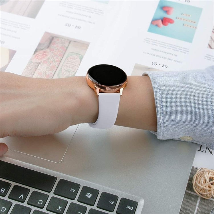 KALEBOL KLB-DKGJ-001 For Samsung Galaxy Watch3 45mm / Garmin Venu 3 Watch Strap 22mm Silicone Band - Pine Needle Green