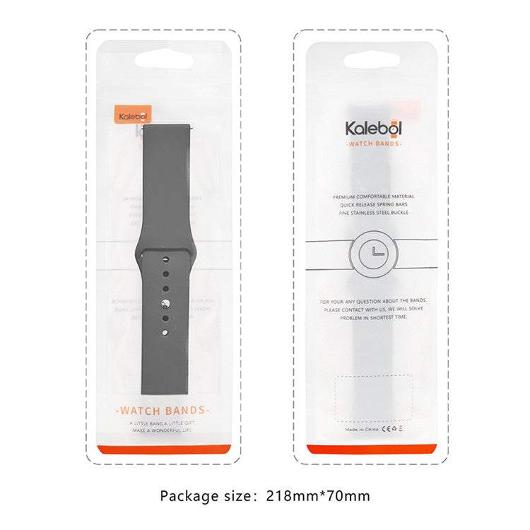 KALEBOL For Apple Watch 10 46mm / Ultra 2 / Ultra 49mm / 9 8 7 45mm / SE (2023) SE (2022) SE 6 5 4 44mm / 3 2 1 42mm Watch Straps, Size: L - Light Grey