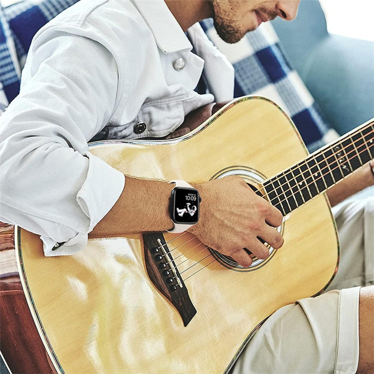 KALEBOL For Apple Watch 10 46mm / Ultra 2 / Ultra 49mm / 9 8 7 45mm / SE (2023) SE (2022) SE 6 5 4 44mm / 3 2 1 42mm Slim Silicone Band - Midnight Blue