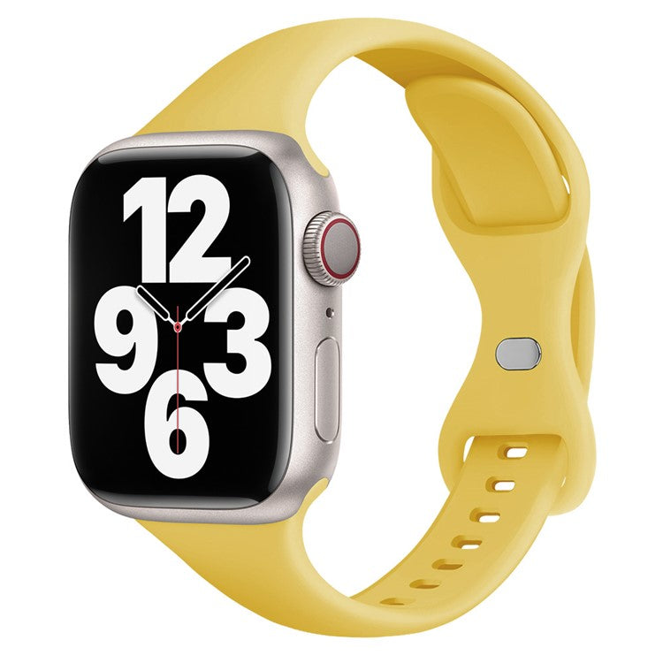 KALEBOL Watch Band for Apple Watch Series 10 42mm / 9 8 7 41mm / SE (2023) SE (2022) SE 6 5 4 40mm / 3 2 1 38mm Silicone Strap Replacement - Yellow