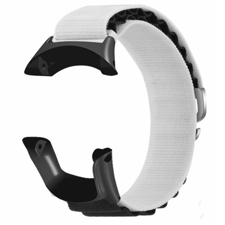 For Sunnto Ambit 3 / Ambit 3 Sport / Ambit 3 Run Peak Loop Nylon Bands Sport Nylon Replacement Strap - White+Black