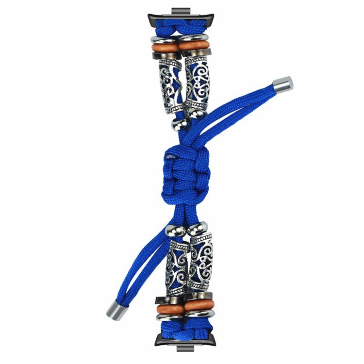 For Xiaomi Redmi Watch 4 Adjustable Watch Strap Bead Braided Nylon Band - Sapphire