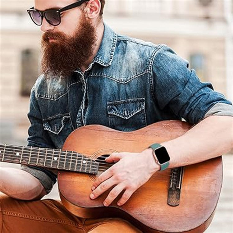 KALEBOL Watch Band for Apple Watch Series 10 42mm / 9 8 7 41mm / SE (2023) SE (2022) SE 6 5 4 40mm / 3 2 1 38mm Watch Band Replacement, Size: S / M - Black