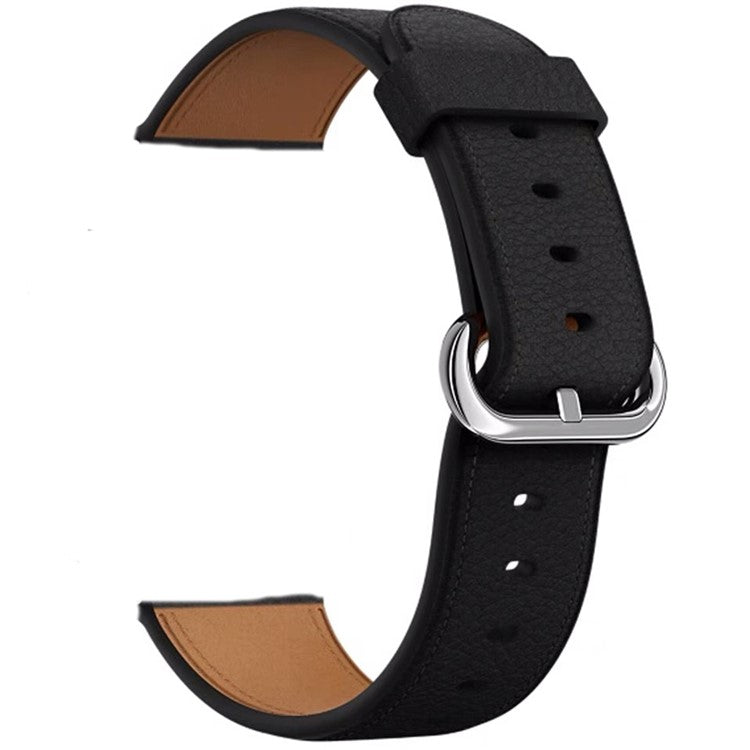 For Apple Watch 10 46mm / Ultra 2 / Ultra 49mm / 9 8 7 45mm / SE (2023) SE (2022) SE 6 5 4 44mm / 3 2 1 42mm Genuine Cow Leather Watch Strap - Black