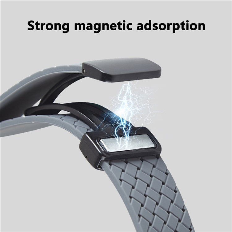 Watch Band for Apple Watch Series 10 42mm / 9 8 7 41mm / SE (2023) SE (2022) SE 6 5 4 40mm / 3 2 1 38mm Silicone Watch Band Magnetic Buckle - Mist Blue