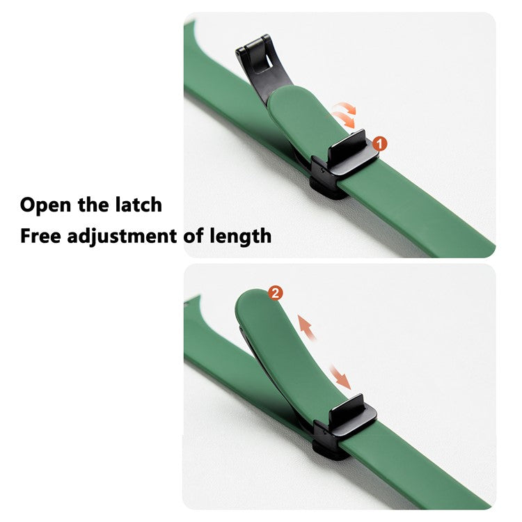 Watch Band for Apple Watch Series 10 42mm / 9 8 7 41mm / SE (2023) SE (2022) SE 6 5 4 40mm / 3 2 1 38mm Silicone Watch Band Magnetic Buckle - Mist Blue