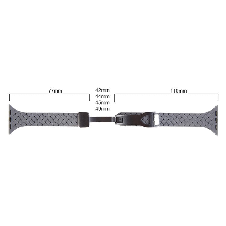 For Apple Watch 10 46mm / Ultra 2 / Ultra 49mm / 9 8 7 45mm / SE (2023) SE (2022) SE 6 5 4 44mm / 3 2 1 42mm Silicone Watch Strap - Light Pink