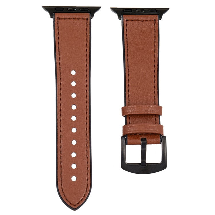 For Apple Watch 10 46mm / Ultra 2 / Ultra 49mm / 9 8 7 45mm / SE (2023) SE (2022) SE 6 5 4 44mm / 3 2 1 42mm Watch Band Silicone - Brown