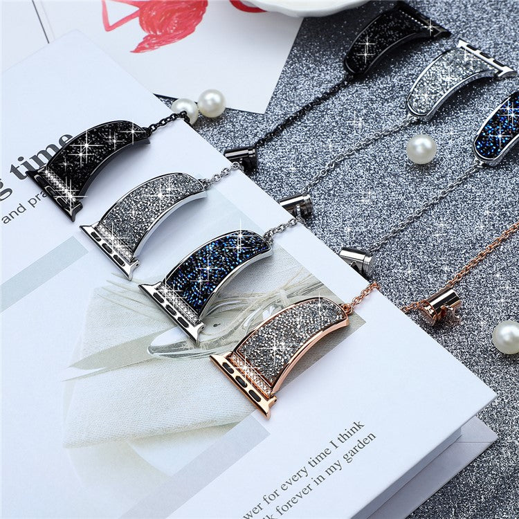 For Apple Watch 10 46mm / Ultra 2 / Ultra 49mm / 9 8 7 45mm / SE (2023) SE (2022) SE 6 5 4 44mm / 3 2 1 42mm Watch Strap - Silver / Silver
