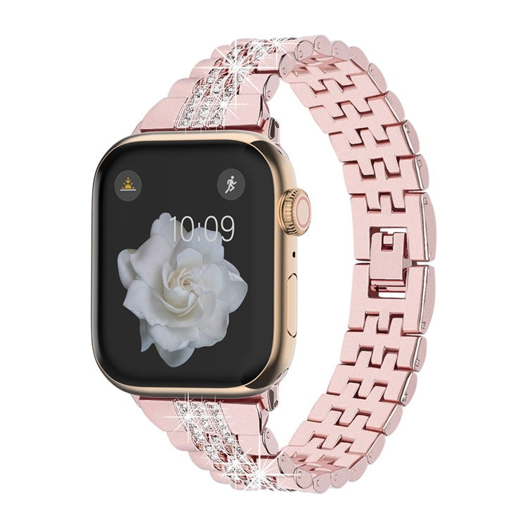 For Apple Watch 10 46mm / Ultra 2 / Ultra 49mm / 9 8 7 45mm / SE (2023) SE (2022) SE 6 5 4 44mm / 3 2 1 42mm Watch Band - Rose Pink