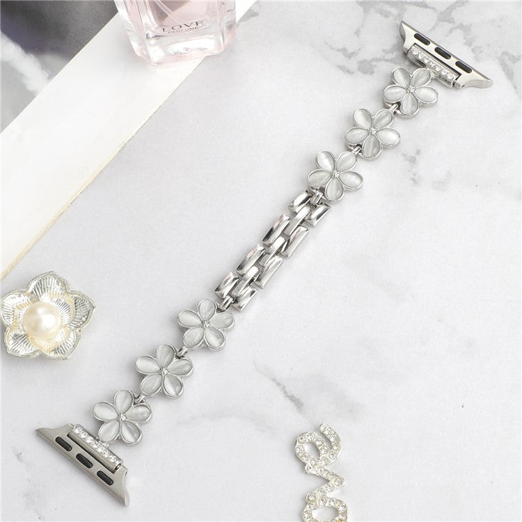 For Apple Watch 10 46mm / Ultra 2 / Ultra 49mm / 9 8 7 45mm / SE (2023) SE (2022) SE 6 5 4 44mm / 3 2 1 42mm Zinc Alloy Watch Band - Silver