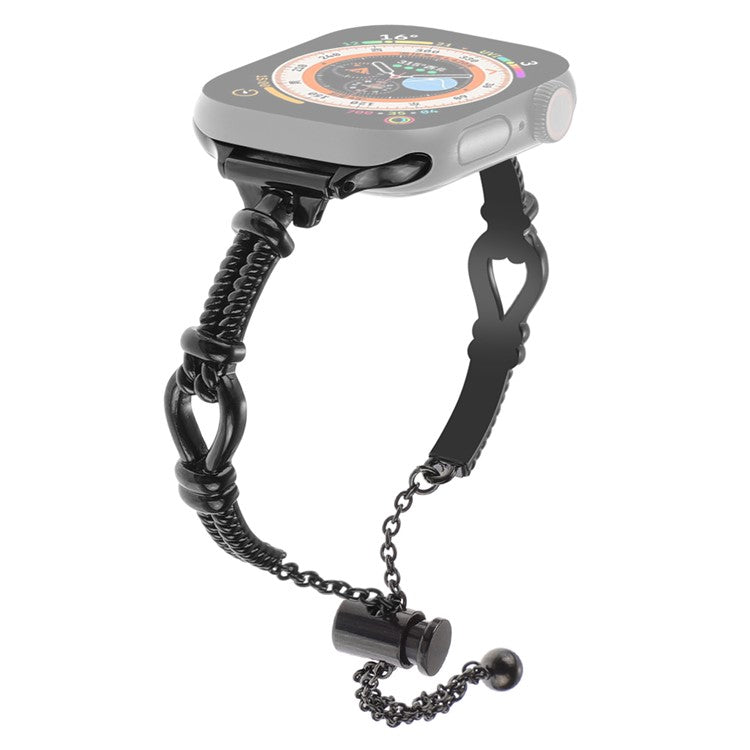 For Apple Watch 10 46mm / Ultra 2 / Ultra 49mm / 9 8 7 45mm / SE (2023) SE (2022) SE 6 5 4 44mm / 3 2 1 42mm Metal Watch Band - Black