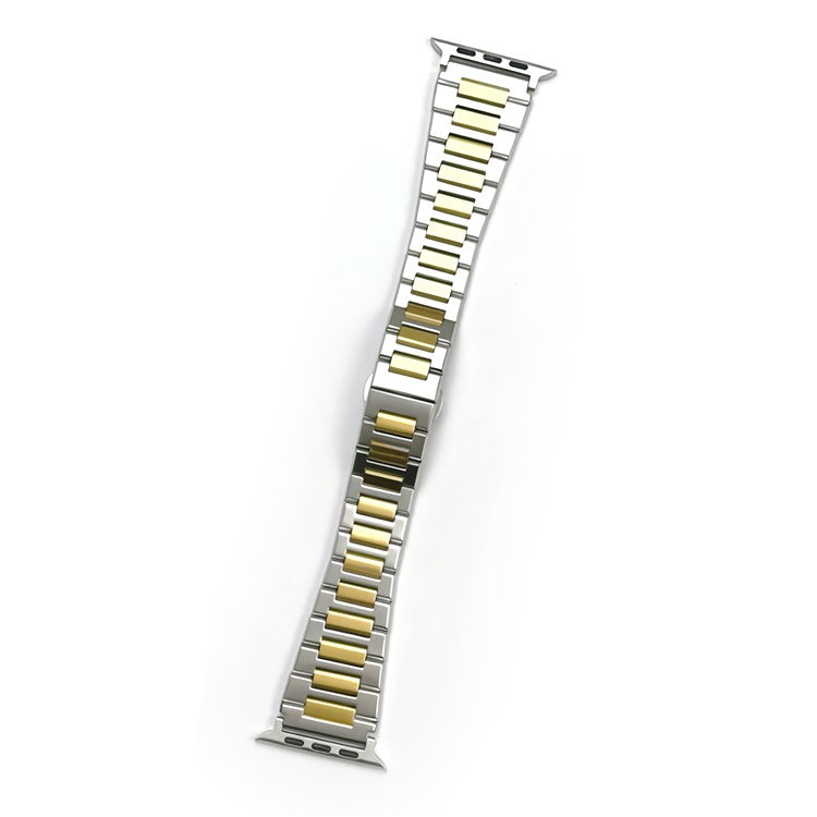 For Apple Watch 10 46mm / Ultra 2 / Ultra 49mm / 9 8 7 45mm / SE (2023) SE (2022) SE 6 5 4 44mm / 3 2 1 42mm Metal Watch Strap - Silver / Gold