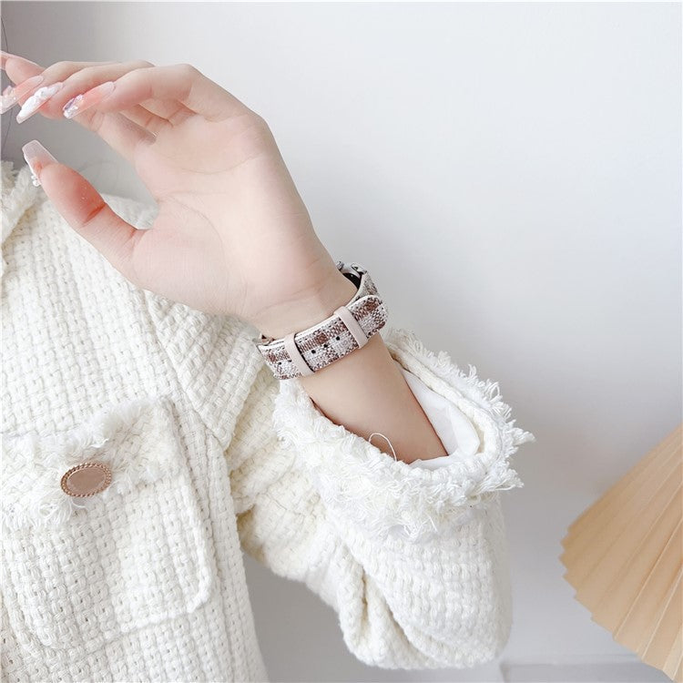 For Apple Watch Series 10 42mm / 9 8 7 41mm / SE (2023) SE (2022) SE 6 5 4 40mm / 3 2 1 38mm Woolen Watch Strap - Purple