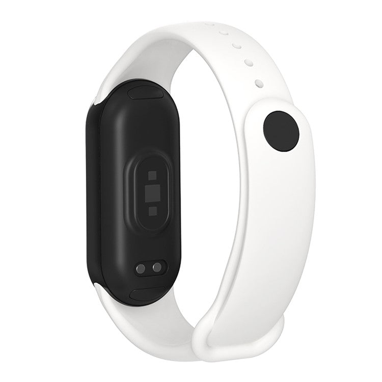 For Xiaomi Smart Band 9 NFC / 9 / 8 NFC / 8 Silicone Watch Strap Wrist Band Replacement - White