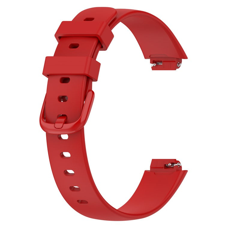For Fitbit Inspire 3 Silicone Watch Bands Soft Replacement Strap, Size: S - Red